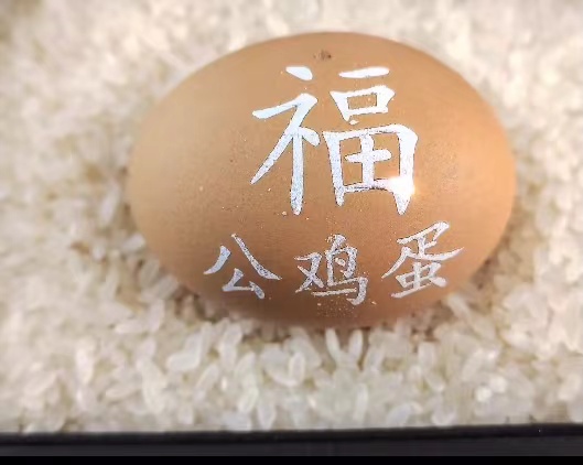 紫外线激光打标机在鸡蛋壳雕刻的应用  第1张